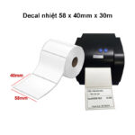 Decal nhiệt PVC 58mm x 40mm x 30m